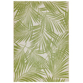 Premium Indoor/Outdoor Green Palm Leaf Rug 80x150cm – For Living Room, Bedroom & Patio
